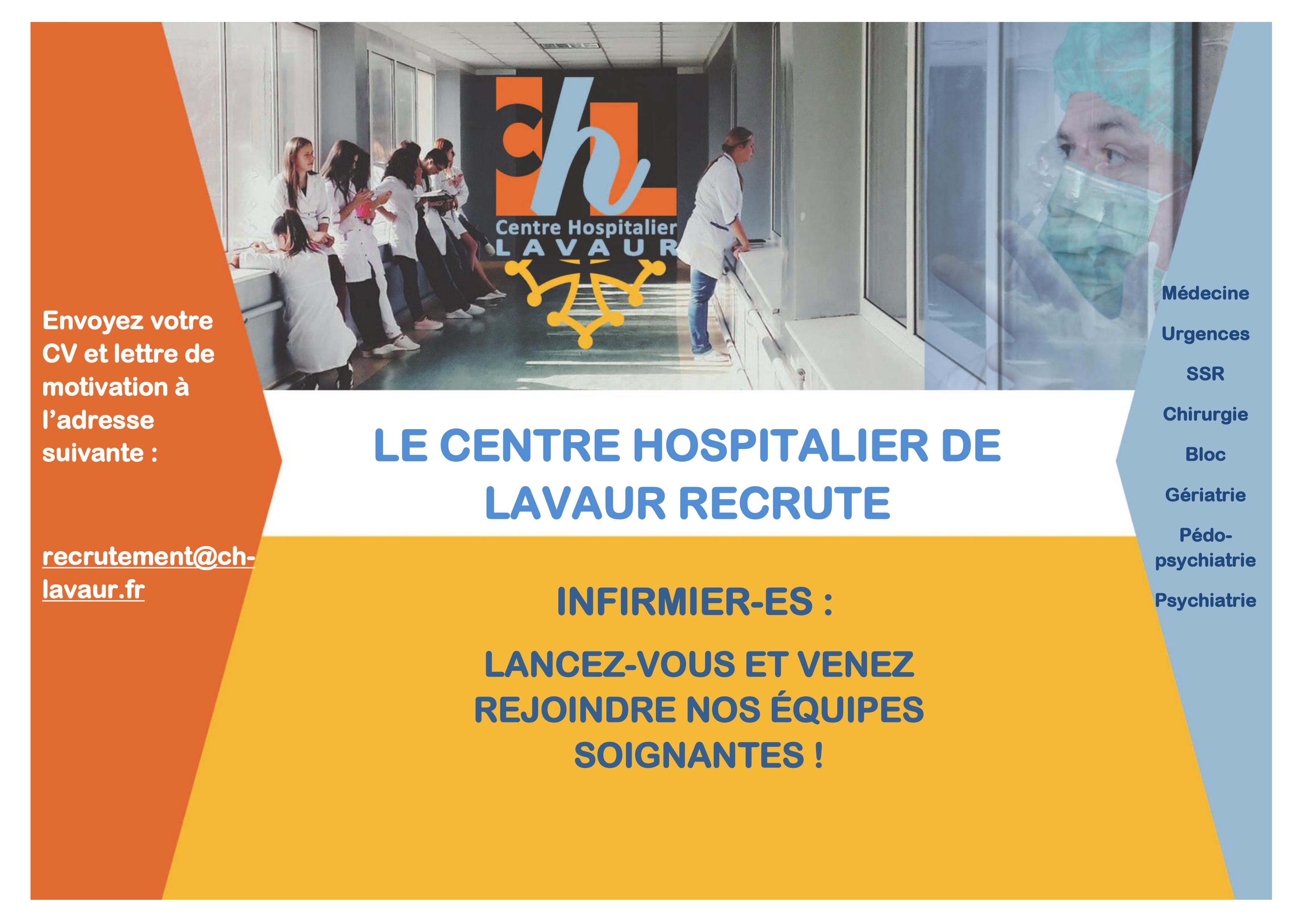 centre hospitalier lavaur recrute infirmier